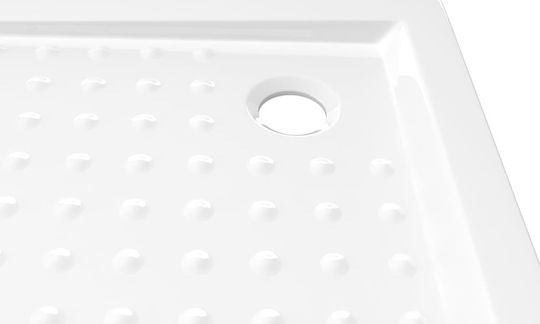 vidaXL Square Acrylic Shower White 90x90x4cm