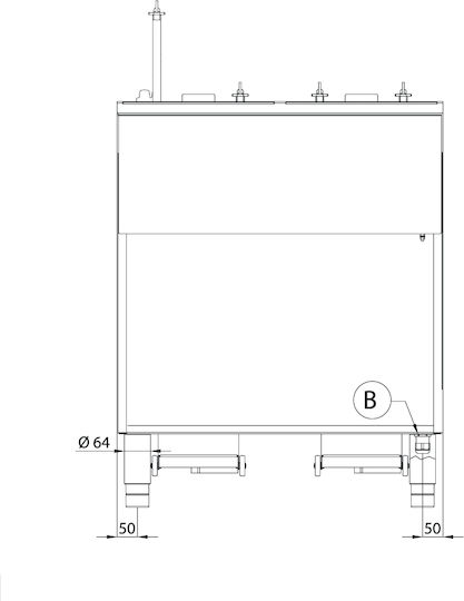 Lotus Electric Fryer 22.3kW Capacity 12.5lt 40x90x90cm