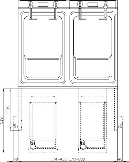 Lotus Fryer Electrică 16.55kW Capacity 9lt 40x70x90cm