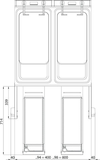 Lotus Elektrische Fritteuse 22.65kW Kapazität 12.5Es 40x90x90cm