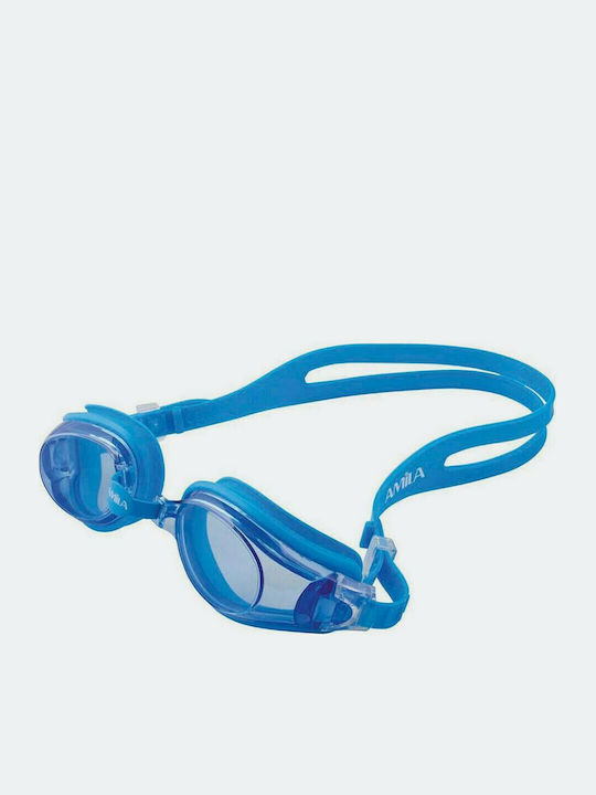 Amila KOR-60AF Swimming Goggles Adults with Anti-Fog Lenses Blue