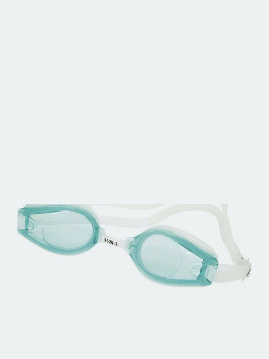 AMILA 1300AF Kids Green Swimming Goggles
