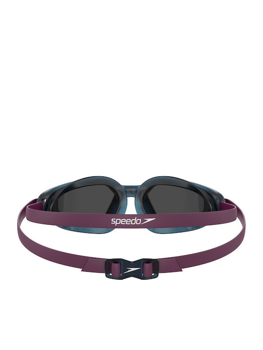 Speedo Hydropulse Adult Swimming Goggles with Anti-Glare Lenses Purple 8-