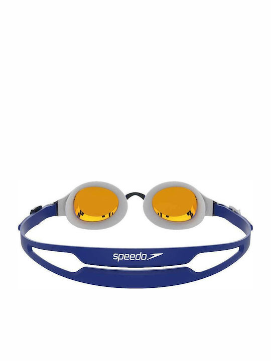 Speedo Hydropure Schwimmbrille Erwachsene mit Antibeschlaggläsern Blau
