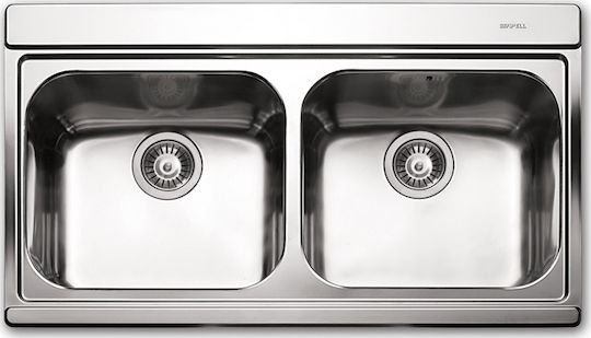 Apell Iris 9320 Ένθετος Σατινέ Μ89.7xΠ51cm Silver Glass