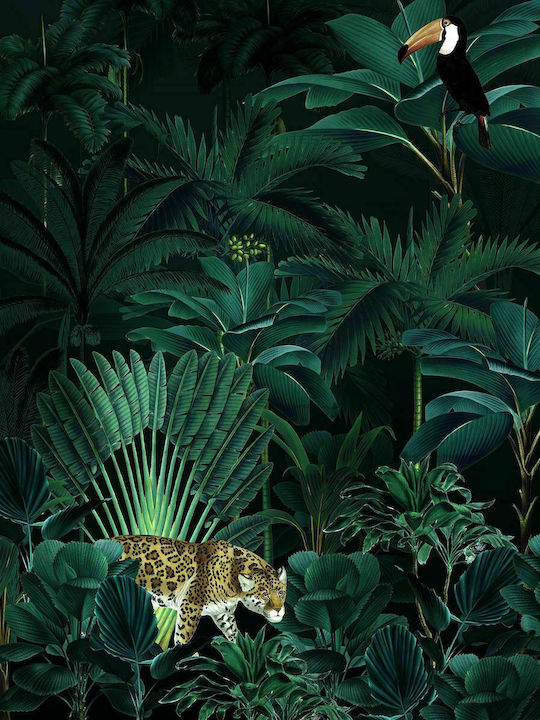 Φωτοταπετσαρία Τοίχου Jungle Night Πλενόμενη 200x250cm