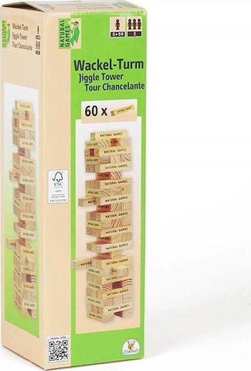Board Game Wackel Tower for 2 Players 6+ Years Old (EN) Natural Games