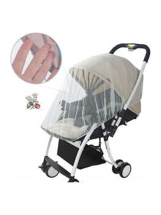 Mosquito Net for Stroller Tulle 81001BBM50WH with Elastic White