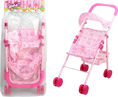 Doll Stroller Καρότσι Κούκλας Με Τέντα