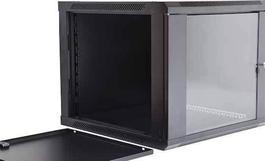 Adastra Rc6u600 Επιτοίχια Καμπίνα Rack 6U 60x60x36.7cm Μαύρο