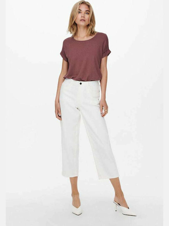 Damen T-Shirt Rose/Brown