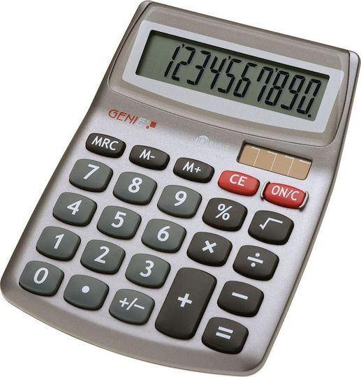 Genie 540 Calculator 10 Digits in Silver Color 1pcs