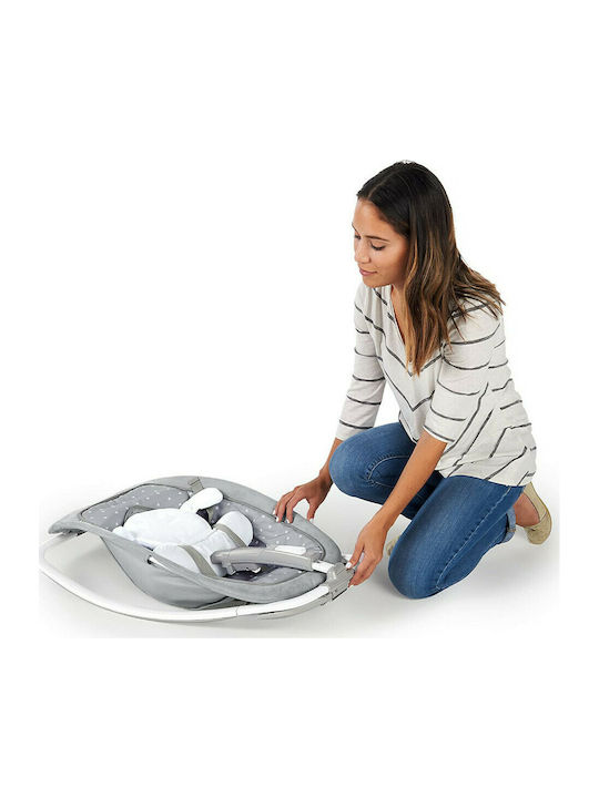 Ingenuity Electric Relax pentru Bebeluși Cuddle Lamb cu Muzică și Vibrații Gri pentru Copil până la 18kg