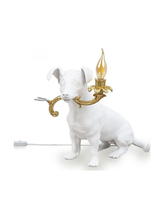 Seletti Rio Decorative Lamp Figure with Socket for Bulb E14 White