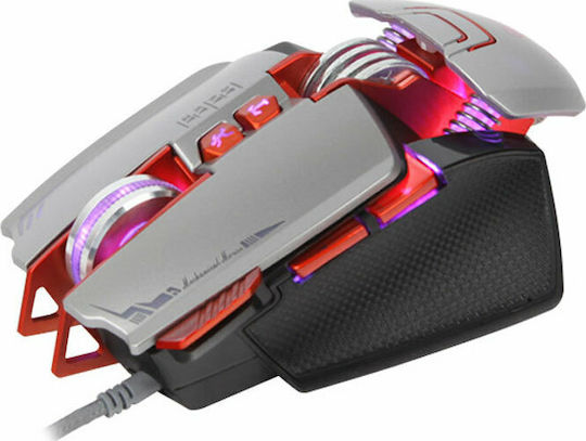 Mixie M9 RGB Геймърска Мишка 3200 DPI Сив