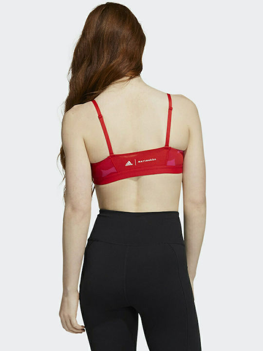 adidas Marimekko All Me Women's Sports Bra without Padding Red