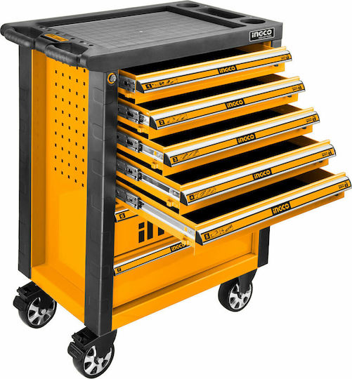 Ingco Rollbar Metallisch Werkzeugkiste B76.5xT46.5xH97.6cm