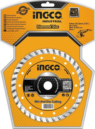Ingco Thin Diamond Disc 115mm Cutting Disc Construction Materials Hole Diameter 115mm 1pcs