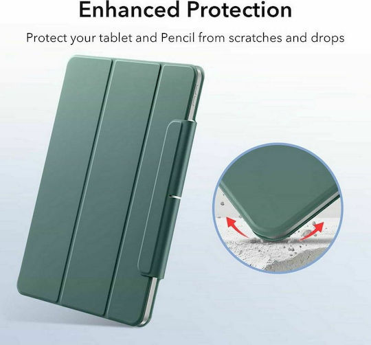 ESR Rebound Magnetic Флип капак Горско зелено (iPad Pro 11 (2022, 2021, 2020, 2018))