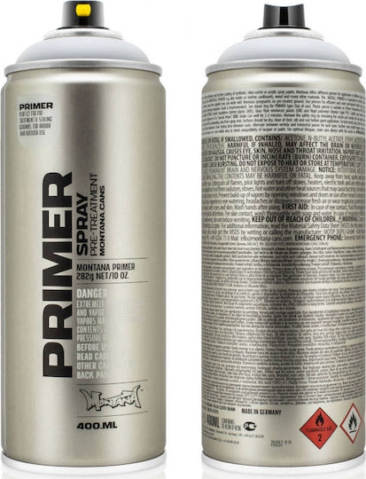 Montana Cans Spray Primer Primer Aluminium with Matt Effect Light Grey 400ml