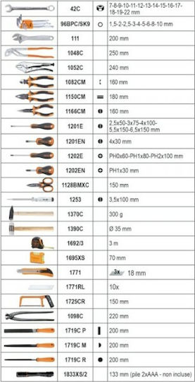 Beta 4300E/21 Βαλίτσα με 212 Εργαλεία
