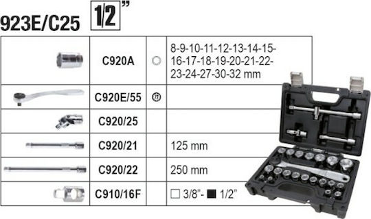 Beta 4300E/21 Βαλίτσα με 212 Εργαλεία