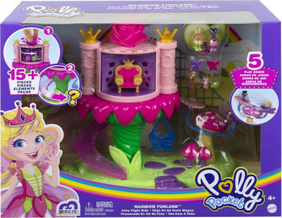 Mattel Miniatur-Spielzeug Σετάκια Ουράνιο Τόξο Polly Pocket für 4+ Jahre (Verschiedene Designs/Sortimente von Designs) 1 Stk