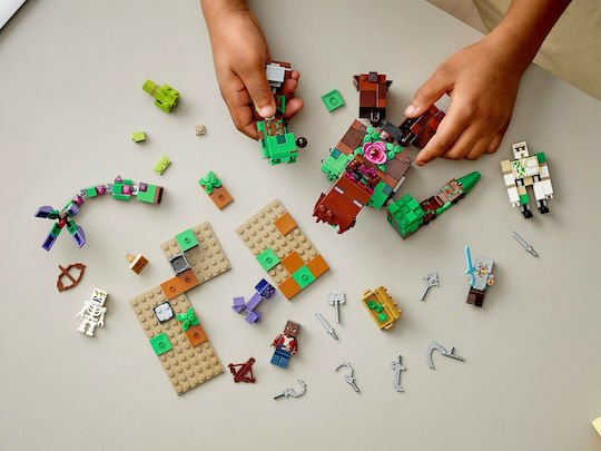 LEGO Minecraft The Jungle Abomination pentru 8+ Ani 489 Bucăți
