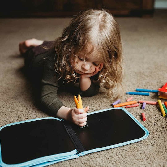 Jaq Jaq Bird Painting Chalkboard Book with Chalks Friends Airplanes for Children 3+ years Years