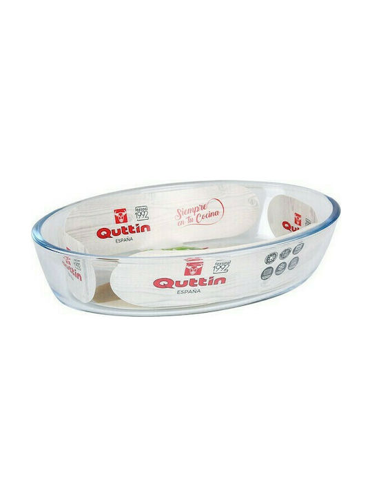 Quttin Glass Oval Heat-Resistant Cookware 700ml
