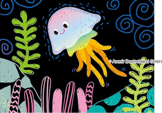 Avenir Ζωγραφική Scratch Junior Sea Friends για Παιδιά 3+ Ετών 8τμχ