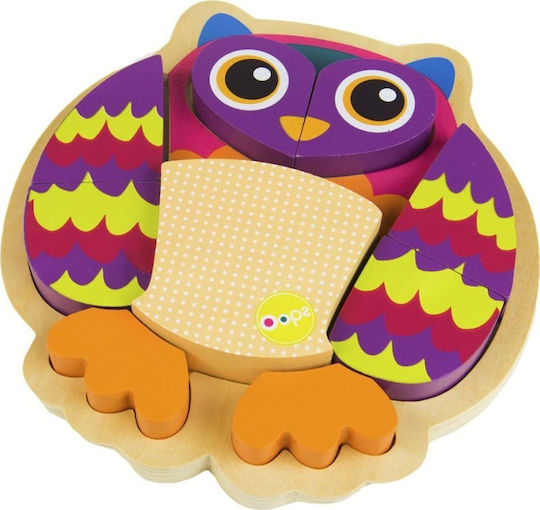 Holz Kinderpuzzle Kinderpuzzle Eule 9 Teile Oops