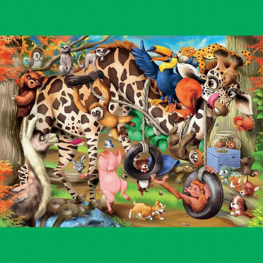 Kids Puzzle Animal Mayhem for 6++ Years 100pcs Hinkler