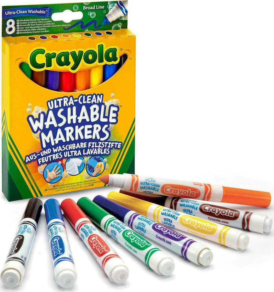  Crayola 58-8328-E-000 Ultra-Clean Washable Markers : Video Games
