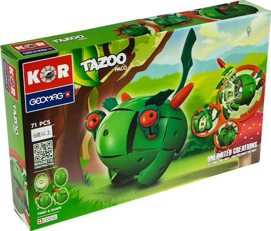 Geomag Μαγνητικό Παιχνίδι Κατασκευών Kor Tazoo Paco για Παιδιά 5+ Ετών