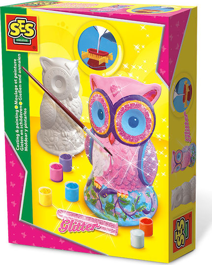 Ses Creative Παιχνίδι Κατασκευών Casting And Painting Owl για Παιδιά 5+ Ετών