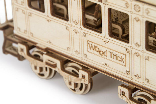 Wood Trick Παιχνίδι Κατασκευών Ξύλινo Locomotive για Παιδιά 14+ Ετών