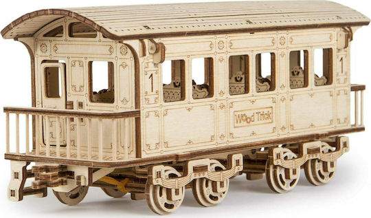 Wood Trick Παιχνίδι Κατασκευών Ξύλινo Locomotive για Παιδιά 14+ Ετών