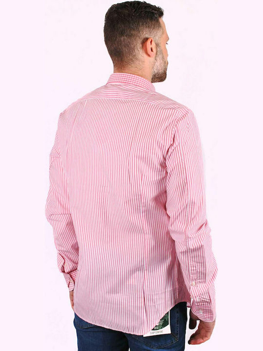 Moschino MC5997503 Men's Shirt Long Sleeve Cotton Checked Pink