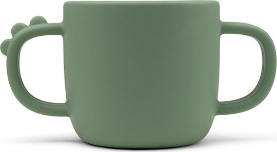 Done by Deer Baby Cup Croco made of Silicone Green 170ml for 24m+m+