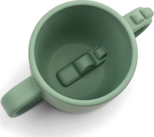 Done by Deer Baby Cup Croco made of Silicone Green 170ml for 24m+m+