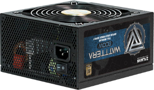 Zalman Watttera 800W Μαύρο Τροφοδοτικό Υπολογιστή Full Modular 80 Plus Gold