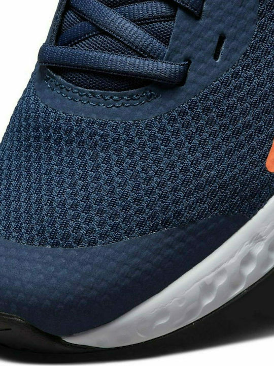 Revolution Revolution 5 Kids Sports Shoes Running with Laces Midnight Navy / White / Orange