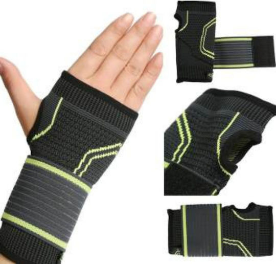 Copper Fit Pressurized Support Bracers Еластичен Ръкавица с Палец & Закопчаване в Черен Цвят 00853