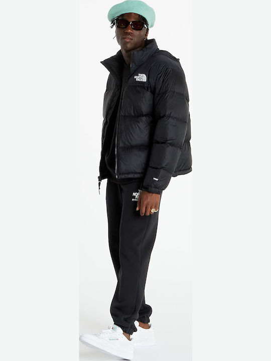 1996 Retro Nuptse Geacă Iarnă Puffer Neagră