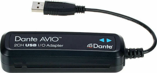 Dante Avio USB IO Adapter 2x2 Bluetooth Receiver with USB Output Port