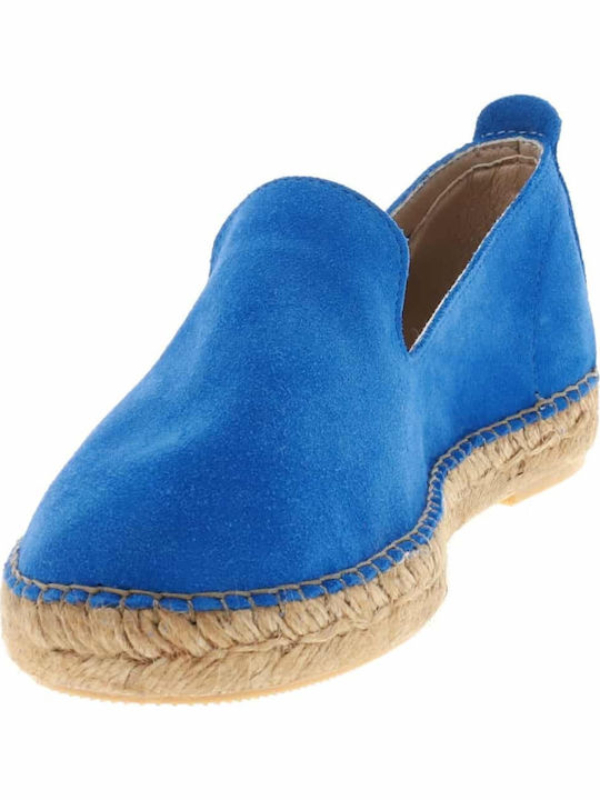 MAR139 Women's Suede Espadrilles Blue
