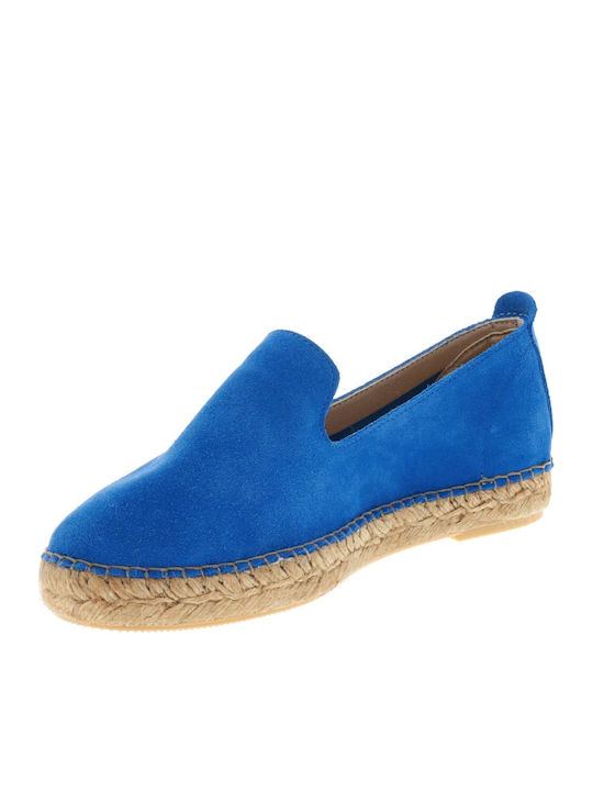MAR139 Women's Suede Espadrilles Blue