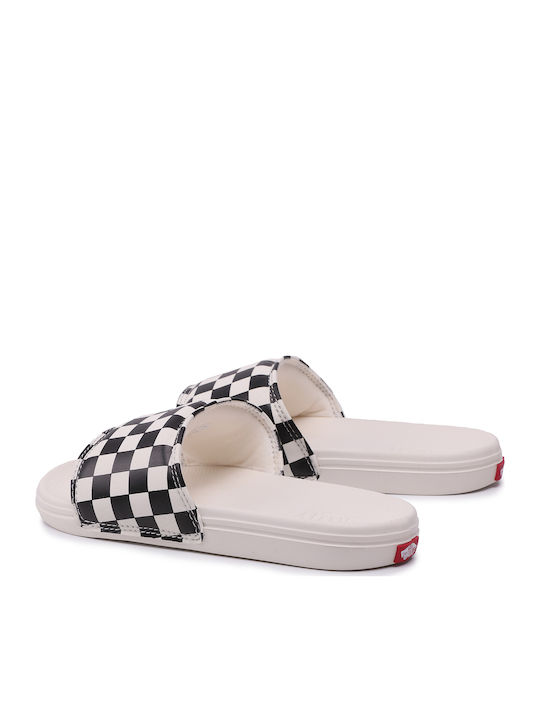 Costa Checkerboard Women's Slides White