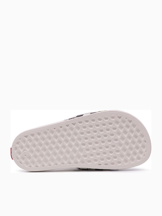 Costa Checkerboard Women's Slides White